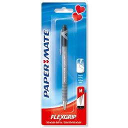 PAPERMATE pp s bille flexigrip noir moy