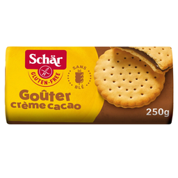 SCHAR Sorrisi Galletas rellenas crema cacao sin gluten 250 g