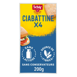 SCHAR Ciabatta panecillos precocidos sin gluten 200g