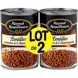 RAYNAL ET ROQUELAURE Lentejas a la Auvergnate 2x410g