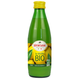 SIRACUSE Jus de citron jaune bio 25cl