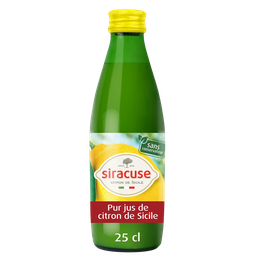 SIRACUSE Jus de citron pur jus de Sicile