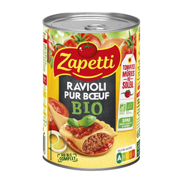 ZAPETTI Plat Individuel Ravioli pur Bœuf 400 g