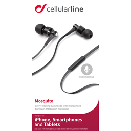 CELLULARLINE Écouteurs Audiopro Mosquito APMOSQUITO1 Noir