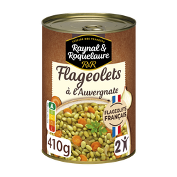 RAYNAL ET ROQUELAURE Flageolets cuisinés à l'Auvergnate 410 g