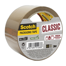 SCOTCH Ruban d'emballage Classic Havane 50mx50mm