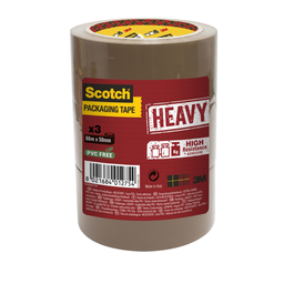 SCOTCH Ruban D'Emballage Heavy Havane 50mm X 66M X3