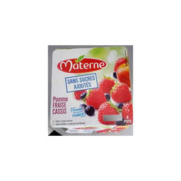MATERNE Compota Sem Açúcares Adicionados Morango Cassis 4 x 100 g