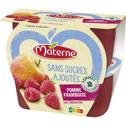 MATERNE Compota de Maçã e Framboesa Sem Açúcares Adicionados 400 g