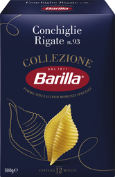 BARILLA Pâtes Conchiglie Rigate Collezione 500 g