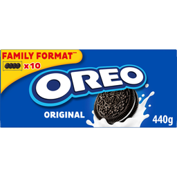 Oreo Biscuits Au Chocolat Fourrés À La Vanille Sachets Fraîcheur 10X4 Biscuits 440G