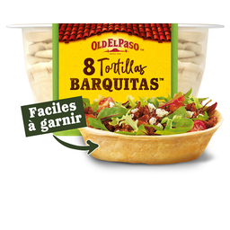 OLD EL PASO Barquitas tortilhas macias de trigo natural x8 193 g