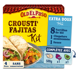 OLD EL PASO Kit Crousti' Fajitas extra suave 521 g