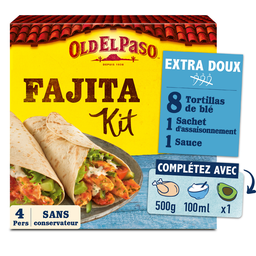 OLD EL PASO Kit fajitas extra suave 345 g