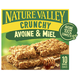 NATURE VALLEY Barres Céréales Crunchy Avoine et Miel NATURE VALLEY