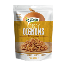 FRESH GOURMET Cebolas fritas sabor alho e pimenta 80 g