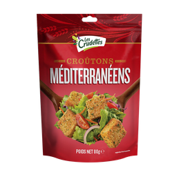 LES CRUDETTES Croûtons recette Méditerranéenne FRESH GOURMET