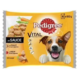 PEDIGREE Saquetas Frescura Molho 4 x 100 g