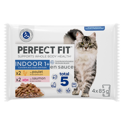 PERFECT FIT Refeição em molho para gatos esterilizados 4x85g