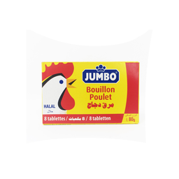 JUMBO Caldo de galinha halal 8 pastilhas 10 g