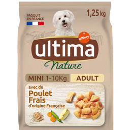 ULTIMA NATURE Croquettes au poulet pour petit chien 1,25kg