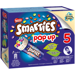 SMARTIES Glaces vanille bonbons chocolat lait POP UP 52 g