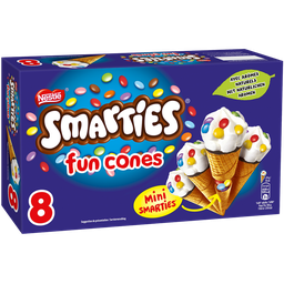 SMARTIES Glaces vanille bonbons chocolat lait 312 g