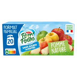 POM'POTES Compotes pomme nature sans sucres ajoutés