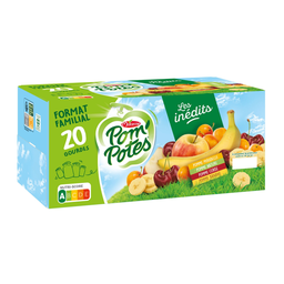 POM'POTES Fruit Puree Pouches Assorted Flavors 20 x 90 g
