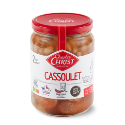 CHARLES CHRIST Cassoulet pur porc français sans sucres ajoutés CHARLES CHRIST