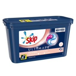 SKIP Lessive 3en1 caps sensitive x38, 1,026g