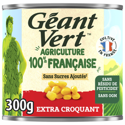 GEANT VERT Maïs Doux Extra Croquant Sans Résidu De Pesticides GEANT VERT