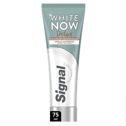 SIGNAL Dentífrico White Now Detox Arcilla Mineral Extracto de Coco 75 ml