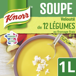 Knorr Soupe Veloutée 12 Légumes Au Fromage Frais 4 Personnes 1L