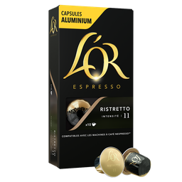 L'OR Café Capsules Ristretto Intensité 11 Compatibles Nespresso®
