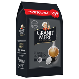 GRAND'MERE Café em doses Compatível SENSEO Expresso, caixa de 54 doses