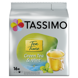 TASSIMO Cápsulas de té verde menta 16 cápsulas 40 g