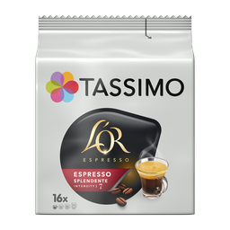 TASSIMO Cápsulas de café L'Or espresso splendente intensidad 7 16 cápsulas 104 g