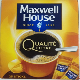 Maxwell House Café Soluble En Stick Qualité Filtre 25 Sticks 45G