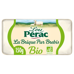 LOU PERAC Brique de brebis Bio LOU PÉRAC - 150g