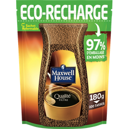 MAXWELL HOUSE Café Soluble Qualité Filtre Eco Recharge MAXWELL HOUSE