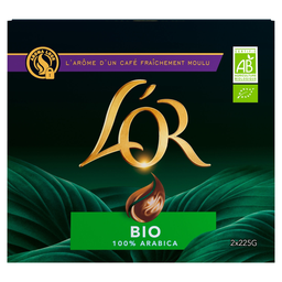 L'OR Café moído Bio 2 pacotes de 225 g