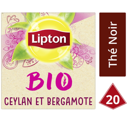 LIPTON Black Tea Ceylon and Bergamot Organic 30g
