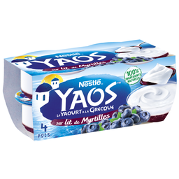YAOS Yaourts à la Grecque sur lit de Myrtilles