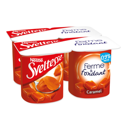 SVELTESSE Yogur caramelo ligero firme y fundente 4x125g