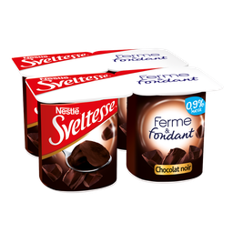 SVELTESSE Yogures ligeros chocolate negro 4 x 125 g