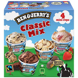 BEN & JERRY'S Helado Classic Mix 4 x 100 ml