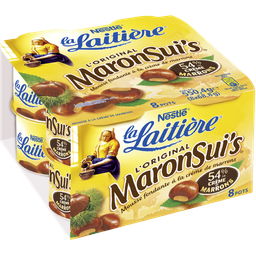 LA LAITIERE Maronsui's chestnut cream mousse 8 pots of 68.8g