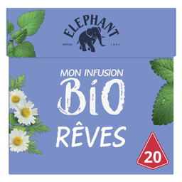 ELEPHANT Infusão bem-estar sonho Bio a caixa de 20 saquetas