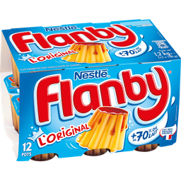 FLANBY Pudim de Baunilha com Caramelo 12x100g